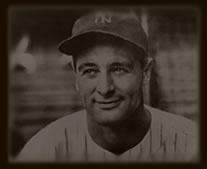 Lou Gehrig in Yankees uniform